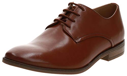 Clarks Stanford Walk, Zapatos de Cordones Derby Hombre, Marrón (Tan Leather Tan Leather), 42 EU