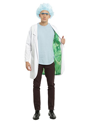 RICK AND MORTY Official Lab Coat Costume from Adult Swim - Size Large / XL