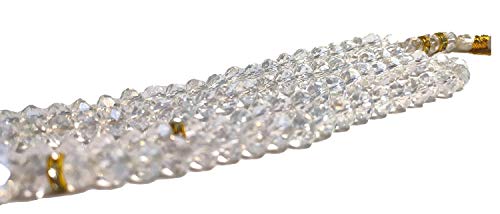 Image of Unisex-Adult Tasbih Islamic Salat Prayer Tasbeeh Crystal 100 Beads (Transparent)