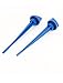 Ruilogod 15cm Long Car Motorcycle Engine Oil Level Gauge Dip Stick Blue 2 Pcs