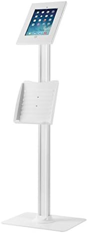 Anti-theft Floor Stand Catalogue Holder For iPad 2/3/4/Air/Air2/Pro 9.7 White