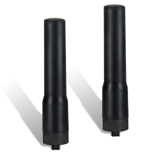 ABBREE Dual Band VHF UHF Ham Radio Walkie Talkie Antenna SF-20 SMA- Female 2.76 inch Long Range Short Antenna for Baofeng UV5R 5RM BF-F8HP PRO,K5 Plus,UV-32,UV-21R,GM21 Radio Accessories(Black,2Pack)