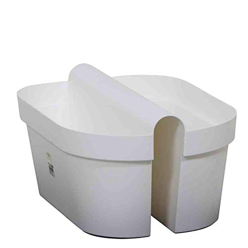 EURO3PLAST Balconiera Fioriera da Balcone in Resina Be-Up Cassetta 49,5X33 H25 Bianco Ottico