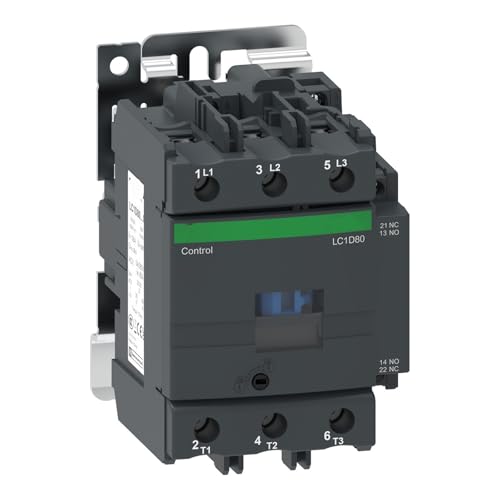Contacteur LC1D80 LC1D80F7 pour circuit triphasé 80A bobine 110V AC