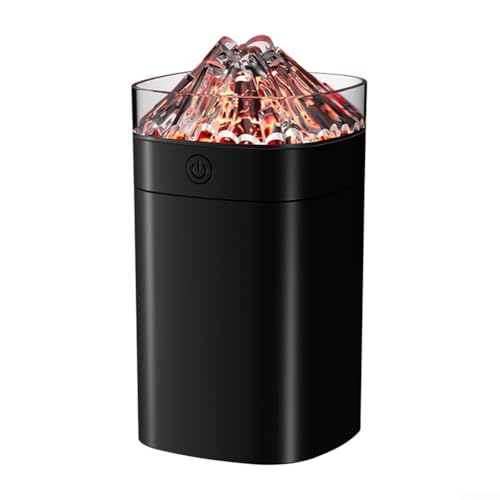 Humidificador de diseño transparente de 400 ml con efecto de luz LED colorido y funcionamiento silencioso, difusor de niebla ABS PP para el hogar y la oficina con función de temporizador para Humidificador de diseño transparente de 400 ml con efecto de luz LED colorido y funcionamiento silencioso, difusor de niebla ABS PP para el hogar y la oficina con función de temporizador para