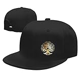 LSNTY Tree of Life Sacred Geometry Mandala Snapback Hats Baseball Cap Adjustable Flat Bill Trucker Gift Black