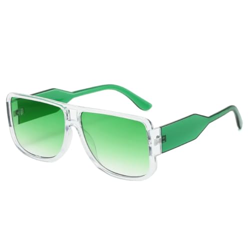 Lunettes de soleil rétro double pont grande monture verres dégradés UV400 tendance punk