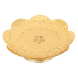 Cabilock Bandeja Para Frutos Secos Plato De Aperitivos Bandeja Para Tartas Para Centros De Mesa Para Eventos Como Cumpleaños y Bodas Diseño Delicado y Material De Aleación De Zinc