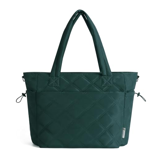 Bolso Tote Acolchado Ligero para Mujer con Cierre miniatura 4