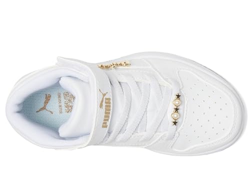 Image of PUMA Kids' Rebound Layup Mid Hook and Loop Sneakers