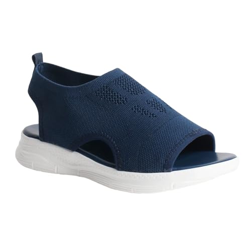 Chaussures à coupe large pour femme tongs de marche confortables été noir 41