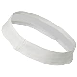 Cotton Twill Stretchable Hat Band (One Size, White)