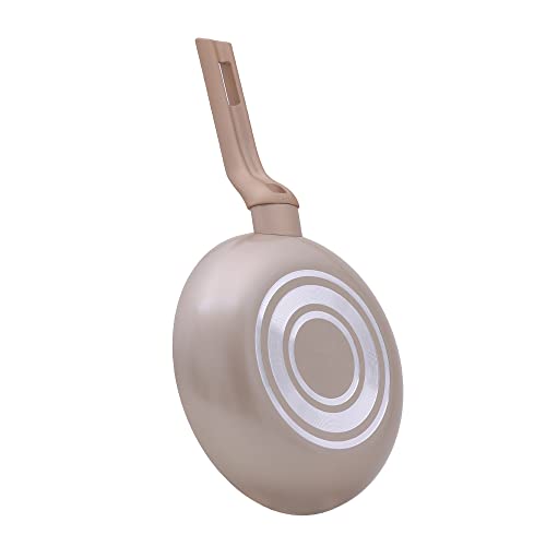 Mimo Style Frigideira Sartin Champanhe 20cm/1L, Estrutura em Alumínio Revestida em Cerâmica, Base Al