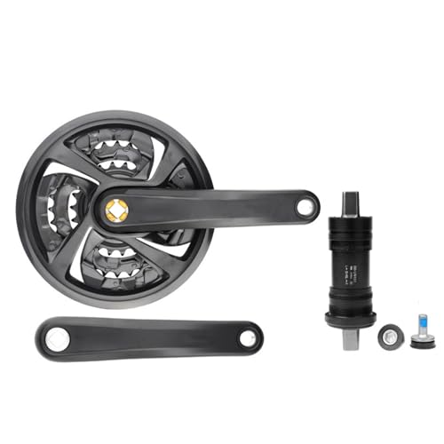 Pédalier de vélo polyvalent noir pour transmission de bicyclette standard