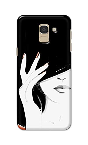 Image of PRINTFIDAA Photo of Beautiful Girl Hard Back Cover for Samsung Galaxy J6 (2018) (5.6 inch) / Samsung On 6 (2018), J600F / DS Back Cover -(P6) KAT1005