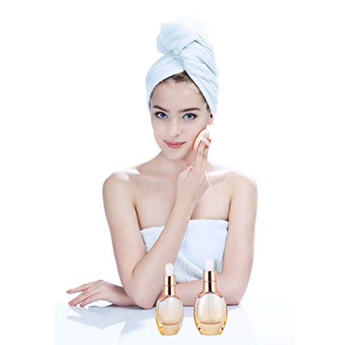 EXCEART 4Pcs Recarregáveis Frasco Conta- Gotas de Vidro Conta- Gotas Garrafas de Armazenamento De Ól