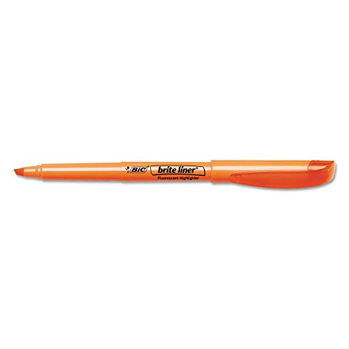 Bic Blp51Wasst Brite Liner Highlighter, Chisel Tip, Assorted Colors, 5/Set #TOP3