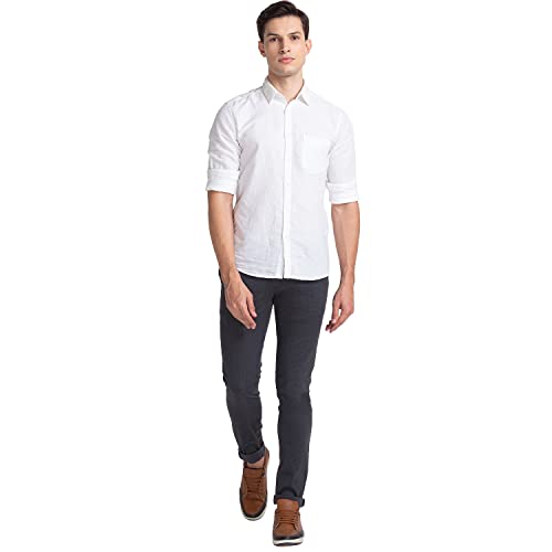 Image of Parx Cotton Black Casual Trouser for Men