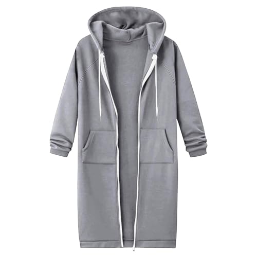 Sweat à capuche femme ample décontracté en molleton chaud A111 - 2