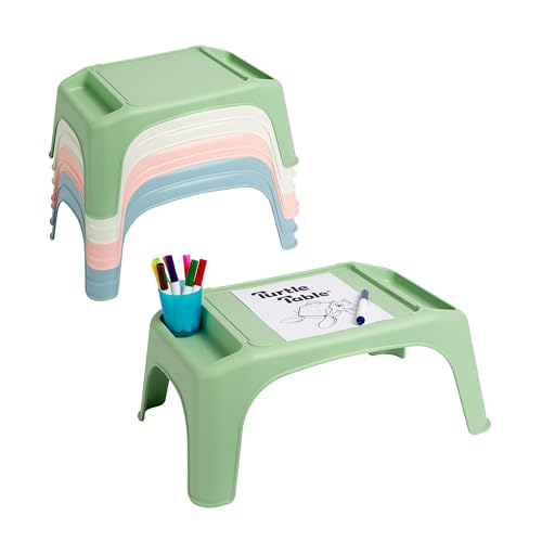 LAPGEAR Turtle Table Kids Activity Lap Desk - Assorted Pastels, 8-Pack