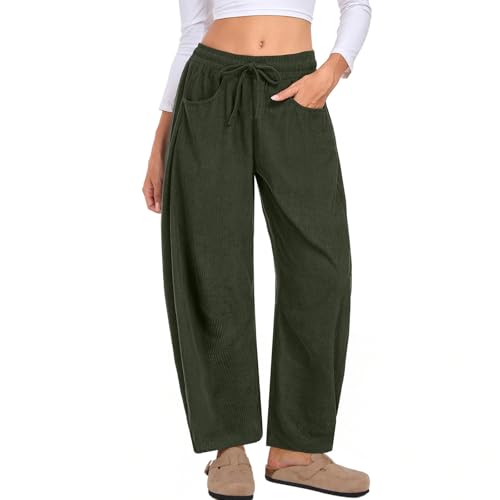 Pantalon ample en velours côtelé mi-haute : le style sans sacrifier le confort