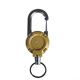 Vidonergy Ausziehbare Ausweisrolle für Outdoor-Angelzubehör, robuster Ausweishalter mit Karabiner,...