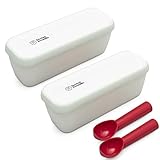 Aislamiento de alta calidad para máxima frescura: este elegante recipiente de helado aislado evita fugas y quemaduras por congelador. El diseño de doble pared mantiene tu receta de helado casera fresca durante largos períodos de tiempo.