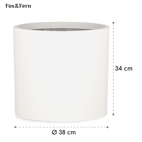 Fox&Fern Übertopf XL - Blumentopf Gross inkl. Wasserabfluss - Blumentopf hoch 34cm - Übertöpfe für Zimmerpflanzen - Blumentopf 38cm… – Ansicht 6