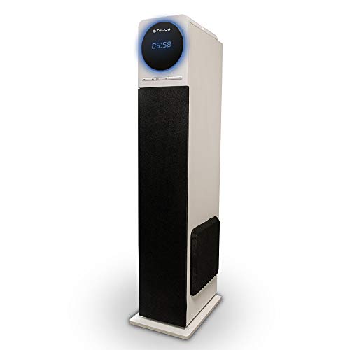 Talius Nina - Altavoz Torre de Sonido, Potencia de 60W,con Bluetooth, con Ranura microSD y USB, Incluye Radio FM