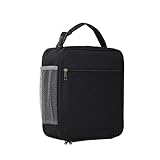 ANIS·KEAAR 1Pcs Leakproof Double Zipper Lunch Bag for Men & Women – Easy-Clean Lunchbox with Mesh Pockets, Ideal for Work, Gym, Camping, Travel