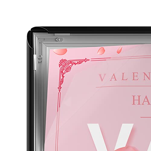 24X36 Inches Picture Frame -Poster Frame Wall Mounting Document Certificate Frames - Aluminum With 1 Pvc Transparent Protective Film, 1" Profile Black Wall Mounted Display Picture/Photo - 2 Packs #TOP6