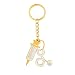MINTUAN Hot Femmes Simulation seringue stéthoscope Pendentif Porte-clés Sac Charme Accessoires Nouveaux Hommes Meilleur Cadeau de fête Bijoux
