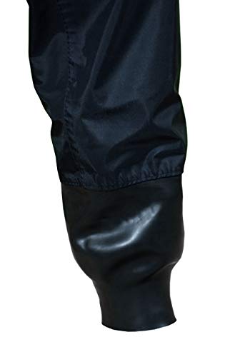 Dry Fashion Damen Herren Trockenanzug SUP Performance, Farbe:schwarz/grün, Größe:S