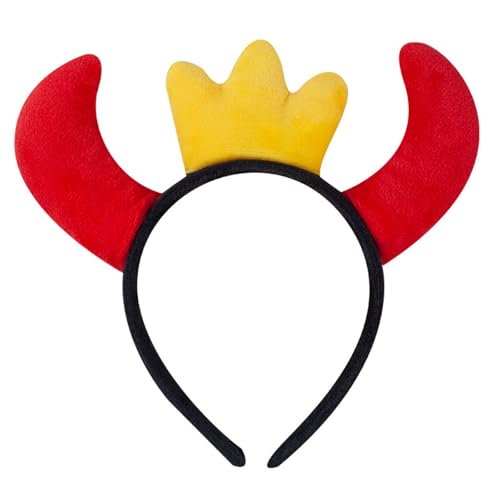 Festival Horn Hair Band Lightweight Design Halloween Party Supply Comfortable Wear Wear Multi Scene Use Unisex Halloween Hairban