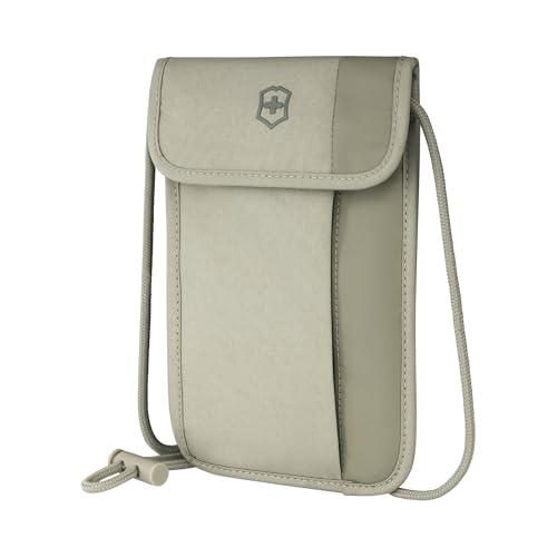 Victorinox Travel Essentials, Security Neck Pouch, Slim Bag with RFID - Sand Beige2