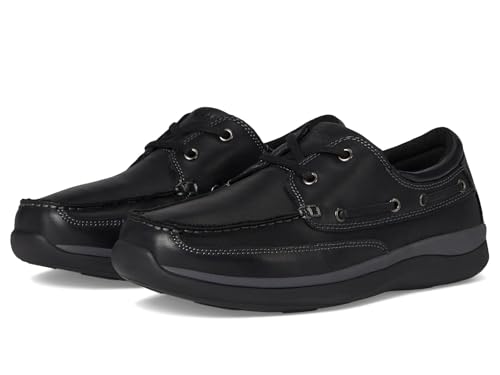 Propét Men's Pomeroy Boat Shoes, Black, 17 Medium US by Propét - Used condition - US$21.42