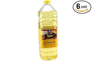 6er Pack 100% Erdnuss-Öl [6x 1000ml] Erdnussöl ~ Peanut Oil ~ Wok Öl