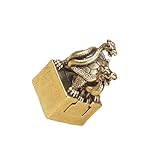 [Design unique] : Cette figurine de serpent-tortue fait également office de sceau. Composée de deux parties (le sceau serpent et le sceau tortue), Pour elle peut être séparée assemblée