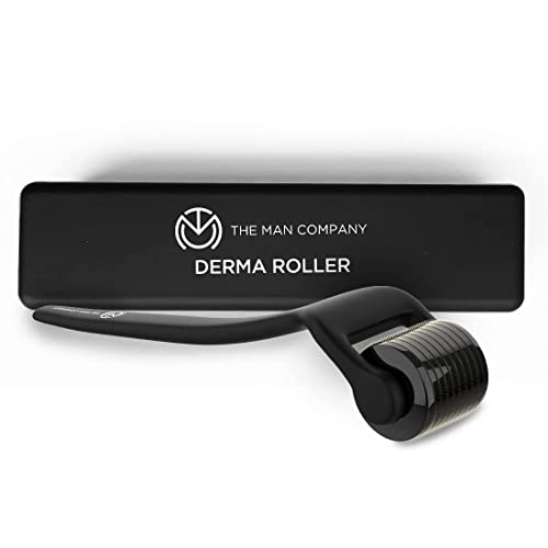 The Man Company Derma Roller for Man | 540 Micro 0.5mm Titanium Alloy Needles | Activates & Stimulates Hair Follicles | Reduces Hair Fall | Easy to use | Safe and Effective