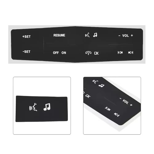 Autocollants de réparation pour boutons commande volant Mustang - 4