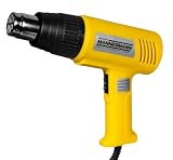 Brüder Mannesmann Heißluftpistole - 2000 W Heißluftpistole, inkl. 4 verschiedene Düsen - Temperatur in 2 Stufen regelbar - 500 l/min maximaler Luftstrom | M49500