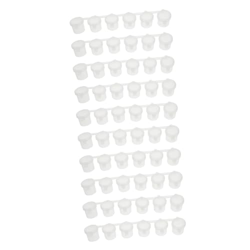 Artibetter DIY Paint 20pcs Empty Paint Pots Plastic Cups Lids for Boys and Girls Artists