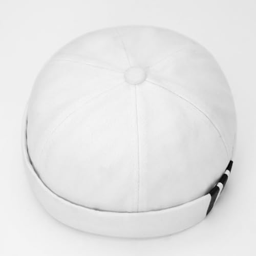 Image of Dome Brimless Hats for Women Men Beanie Docker Cap Sailor Skull Cap