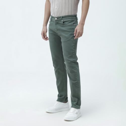 Image of BASICS Cotton Stretch Men's Jeans | Smart Casual Denim | Ultra-flexible stretch cotton denim. Modern style. Durable, breathable & built for all-day travel comfort.