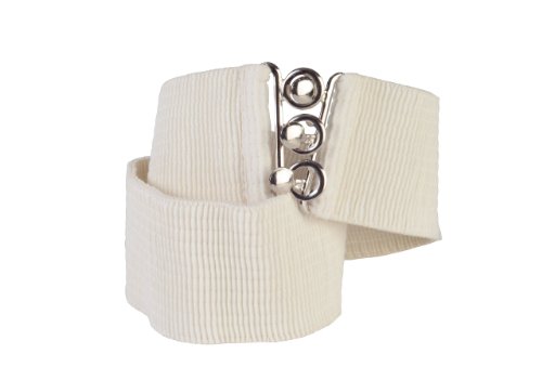 Square Up Large, Beige, 2.25 Inch Wide Elastic Fabric Stretch Cinch Belt with 3 Ring Clasp