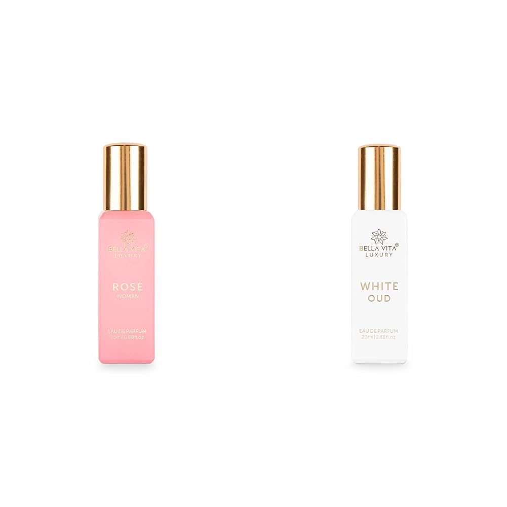 Bella Vita Luxury Rose Woman Eau De Parfum Perfume Spray With Black Currant & Luxury White Oud Eau De Parfum For Unisex With Orange, 20ml-image-21