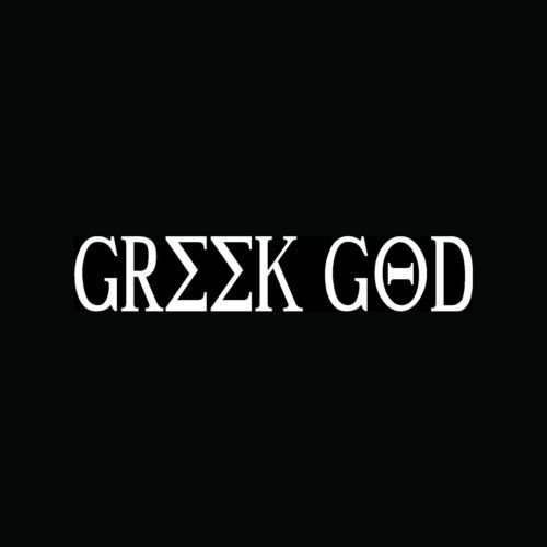 GREEK GOD Sticker Vinyl Decal Car Laptop College DemiGod Zeus Cool Boys Gift Men - Die cut vinyl decal for windows, cars, trucks, tool boxes, laptops, MacBook - virtually any hard, smooth surface