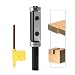 Produktbild Trvoxviq Wendeplatten Bündigfräser 12mm Schaft, Bündigfräser Oberfräse mit 2-Schnittflächen Austauschbare Hartmetall, D=19mm , NL=50mm Oben unten Lager Bündig Trimmen Router Bits für Kantenbearbeitung