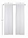 Ramanta Home White Cotton Light Filtering Curtains 50x84 Inches - Set of 2, Farmhouse Slub Textured Semi Sheer Drapes, Duck Cotton Fabric Living Room, Kitchen Back Tab Window Panels - White
