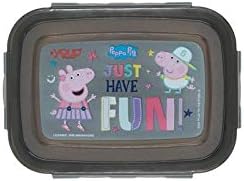 YOUP Stainless Steel Black Color Peppa Pig Kids Lunch Box PPL8015-600 ml